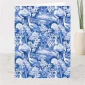 Blauw en wit Chinoserie-serie Design 8 Kaart (Voorkant)