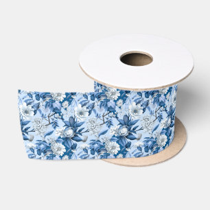 Blauw en Wit Chinoserie Serie Ontwerp 3 Lint