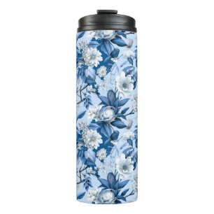 Blauw en Wit Chinoserie Serie Ontwerp 3 Thermosbeker