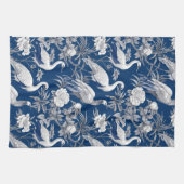 Blauw en wit Chinoserie-serie ontwerp 7 Theedoek (Horizontaal)