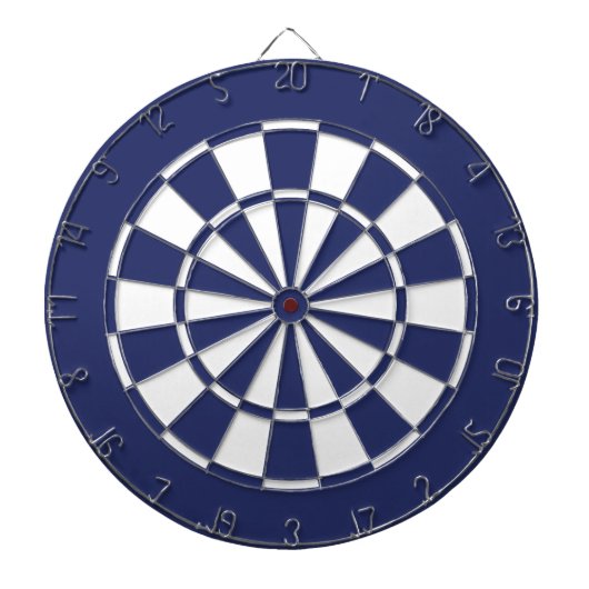Blauw en wit dartbord (Voorkant)