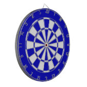 Blauw en wit dartbord (Voorkant Links)