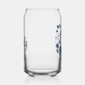 Blauw en wit Delfts stijl wildflower boeket Blikvorm Glas (Rechts)