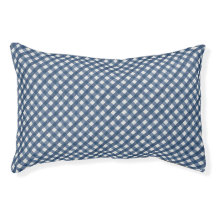 Blauw en wit denim look