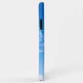 Blauw En Wit Elegante Case-Mate Barely There Appl iPhone Case (Achterkant/rechts)