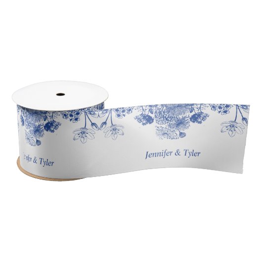 Blauw en wit flesje China Patroon Lint (Spoel)