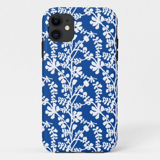 Blauw en wit flesje herstellend patroon Case-Mate iPhone case (Achterkant)