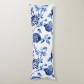 Blauw en wit flesje lichaamskussen (Voorkant Verticaal)