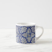 Blauw en wit  Floral Pattern Espresso Kop (Rechts)