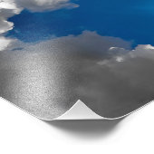 Blauw en wit foto afdruk (Hoek)