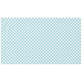 Blauw en wit Gecontroleerd vierkant Tafelkleed (Voorkant (Horizontaal))