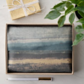 Blauw en Wit Gestreept Achtergrondpatroon Tissuepapier (Geschenk)