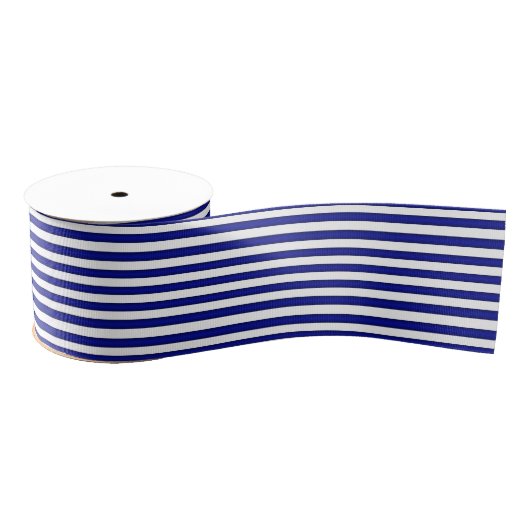 Blauw en wit gestreept lint (Spoel)