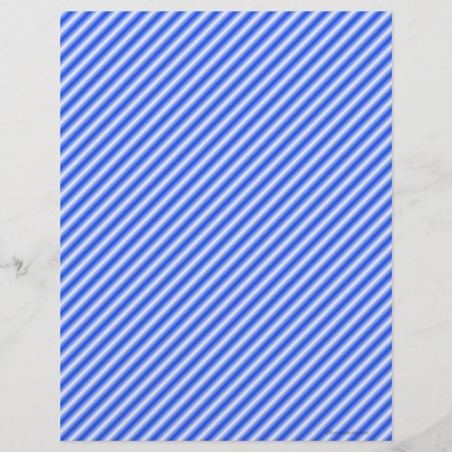 Blauw en wit gestreept papier (Voorkant)
