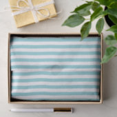 Blauw en wit gestreept weefsel tissuepapier (Geschenk)