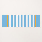Blauw en wit gestreept yogamat (Achterkant (horizontaal))