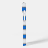 Blauw en wit geweven strandstoel stof ontwerp Case-Mate iPhone case (Achterkant / Links)