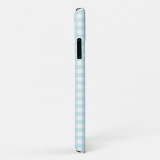 blauw en Wit Gingham Controle Douane Case-Mate iPhone Case (Achterkant/rechts)