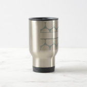 Blauw en wit groot design reisbeker (Center)