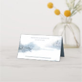 Blauw en Wit Huwelijksontvangst (Voorkant)