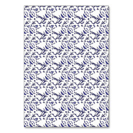 Blauw en wit inpakpapier met een afbeelding kaart