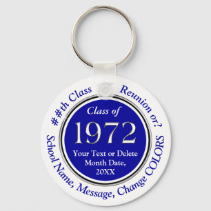 Blauw en wit, Klasse 1972, Reunion Souvenirs Sleutelhanger