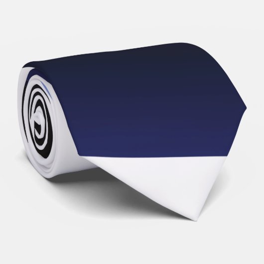 Blauw en wit Klassiek Stropdas (Opgerold)