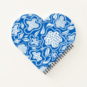 Blauw en wit kruisje Aangepast Notitieboek (Achterkant)