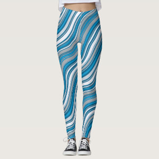 Blauw en wit, leggings