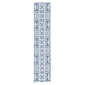 Blauw en Wit Magnolia Tafelloper (Voorkant)