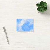 Blauw en wit marmer post-it® notes (Kantoor)