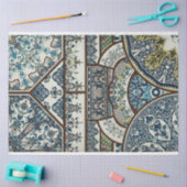 Blauw en wit Marokkaans geïnspireerd ontkoppelpapi Tissuepapier (Craft)