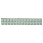 Blauw en Wit Mediterraan Tegel Tafel Accent Lange Tafelloper (Horizontaal)