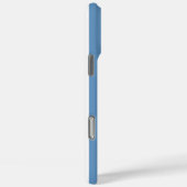 Blauw en Wit Monogram Strepen Case-Mate iPhone Case (Achterkant / Rechts)