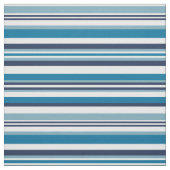 Blauw en wit Multi Stripe Stof (Swatch)