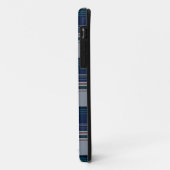 Blauw en wit multithread-speldenpakket Case-Mate iPhone case (Achterkant/links)