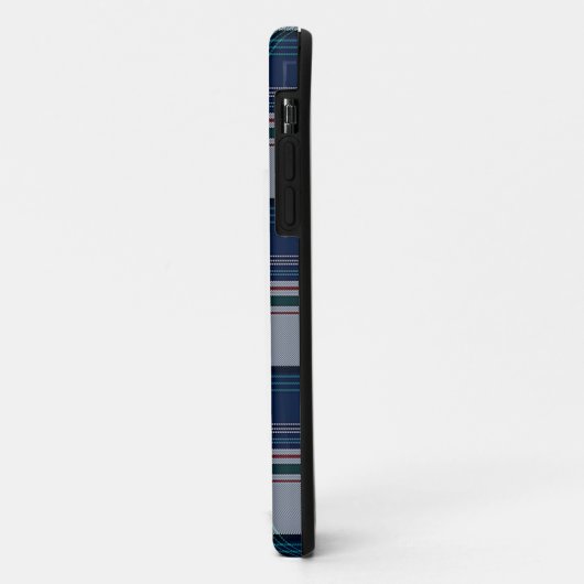 Blauw en wit multithread-speldenpakket Case-Mate iPhone case (Achterkant/links)