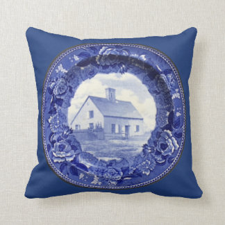  blauw en wit Nantucket oudste Bord loods Kussen