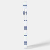 Blauw en Wit Nautisch Plaid Case-Mate iPhone Case (Achterkant / Links)