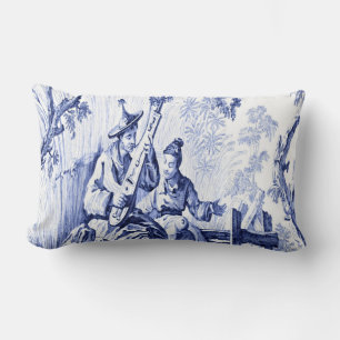 Blauw en Wit Oosters Chinoiserie Kussen