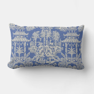Blauw en Wit Oosters Chinoiserie Kussen