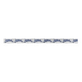 Blauw en wit-oosterse konijnenontwerper lintenpool lint (Voorkant)