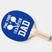 Blauw en Wit Papa Regels Ping Ping Paddle Tafeltennisbatje (Zijkant)