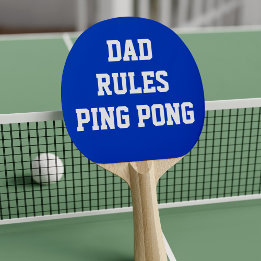 Blauw en Wit Papa Regels Ping Ping Paddle Tafeltennisbatje