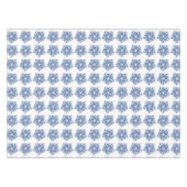 Blauw en Wit Pinwheel Tafeldoek Tafelkleed (Voorkant (Horizontaal))
