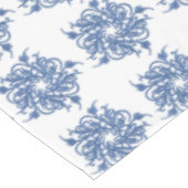 Blauw en Wit Pinwheel Tafeldoek Tafelkleed (Gekanteld)