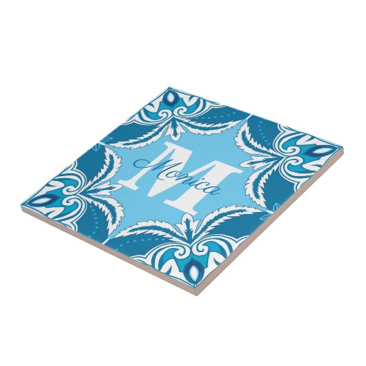 💙 Blauw en wit Porto Azulejos,  Tegeltje (Zijkant)