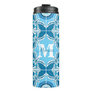 💙🤍Blauw en wit Porto Azulejos, Thermosbeker