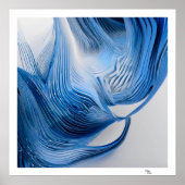 Blauw en wit poster (Voorkant)