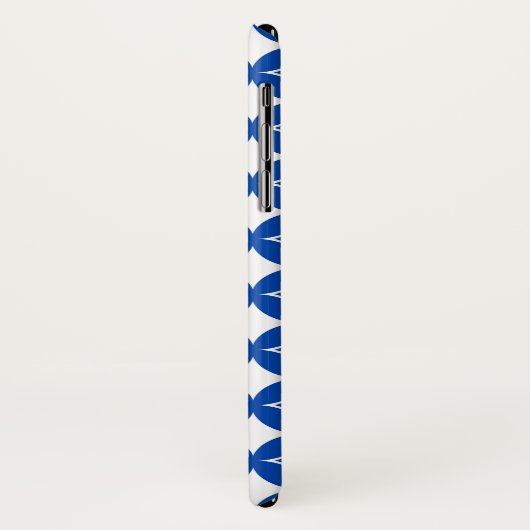 Blauw en wit scheepspatroon Case-Mate iPhone case (Achterkant/links)